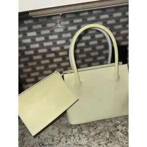 JIL Sander womens Light Green leather Pebble Hobo shoulder Bag Authentic Satchel